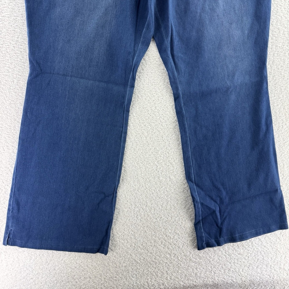 Women With Control Elite Prime Stretch Denim Flare Pants 28 Plus Blue Western - Picture 3 of 11